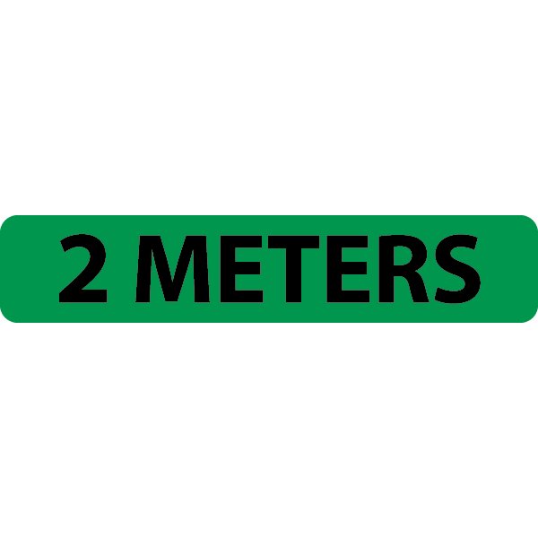 2 Meters Bar, Green, 15